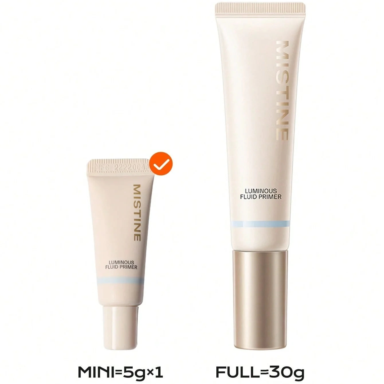 Mistine Mini Hydrating Foundation Primer Face Makeup Primer for All Skin Types Skin Perfecting & Smoothing Makeup Base 5g 1pc