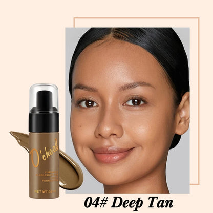 Waterproof foundation make-up concealer, long-lasting moisturizing, can build coverage and create a natural look