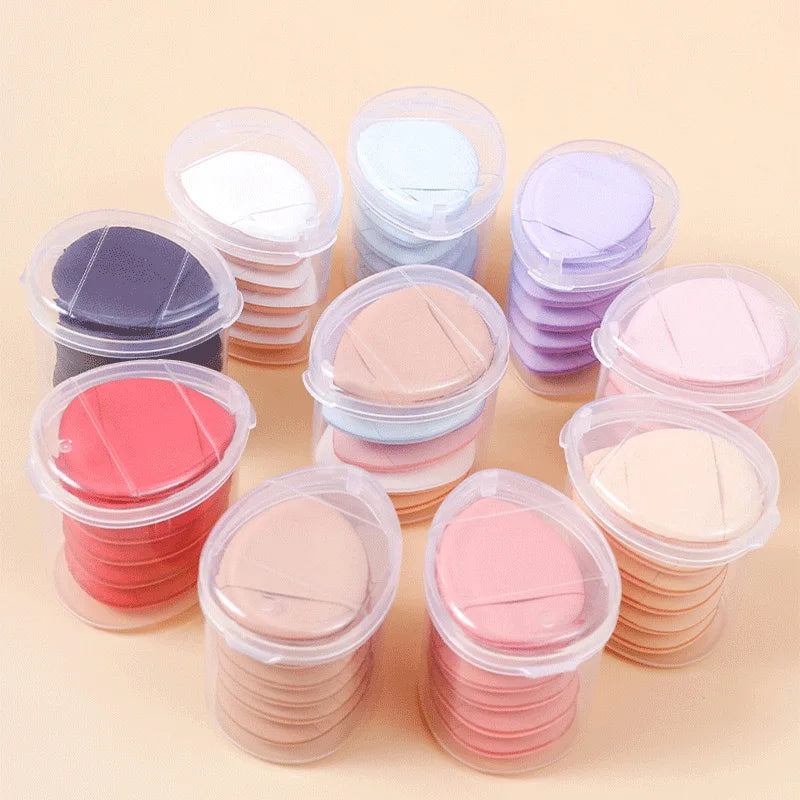 Mini Thumb Tip Foundation Puff Dry Wet Use Concealer Makeup Sponge Setting Powder Portable Cosmetic Puff for Facial Care
