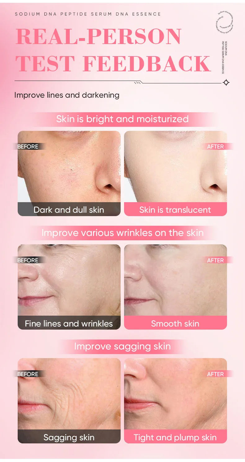 Salmon peptide water light essence moisturizing, firming and brightening skin care