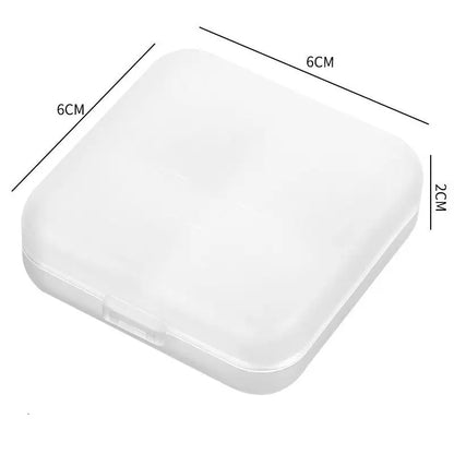 4 Grids Pills Box Plastic Storage Box Weekly Pill Organizer Travel Medicine Container Waterproof Boxes Vitamin Holder