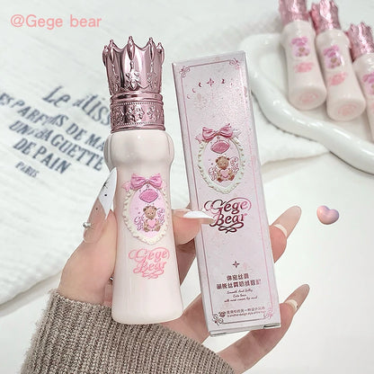 Gege Bear Silky Matte Velvet Lip Mud Moisturizing Non Drying Smooth Long-Lasting Lip Glaze Reddish-brown Autumn&winter Lip Gloss