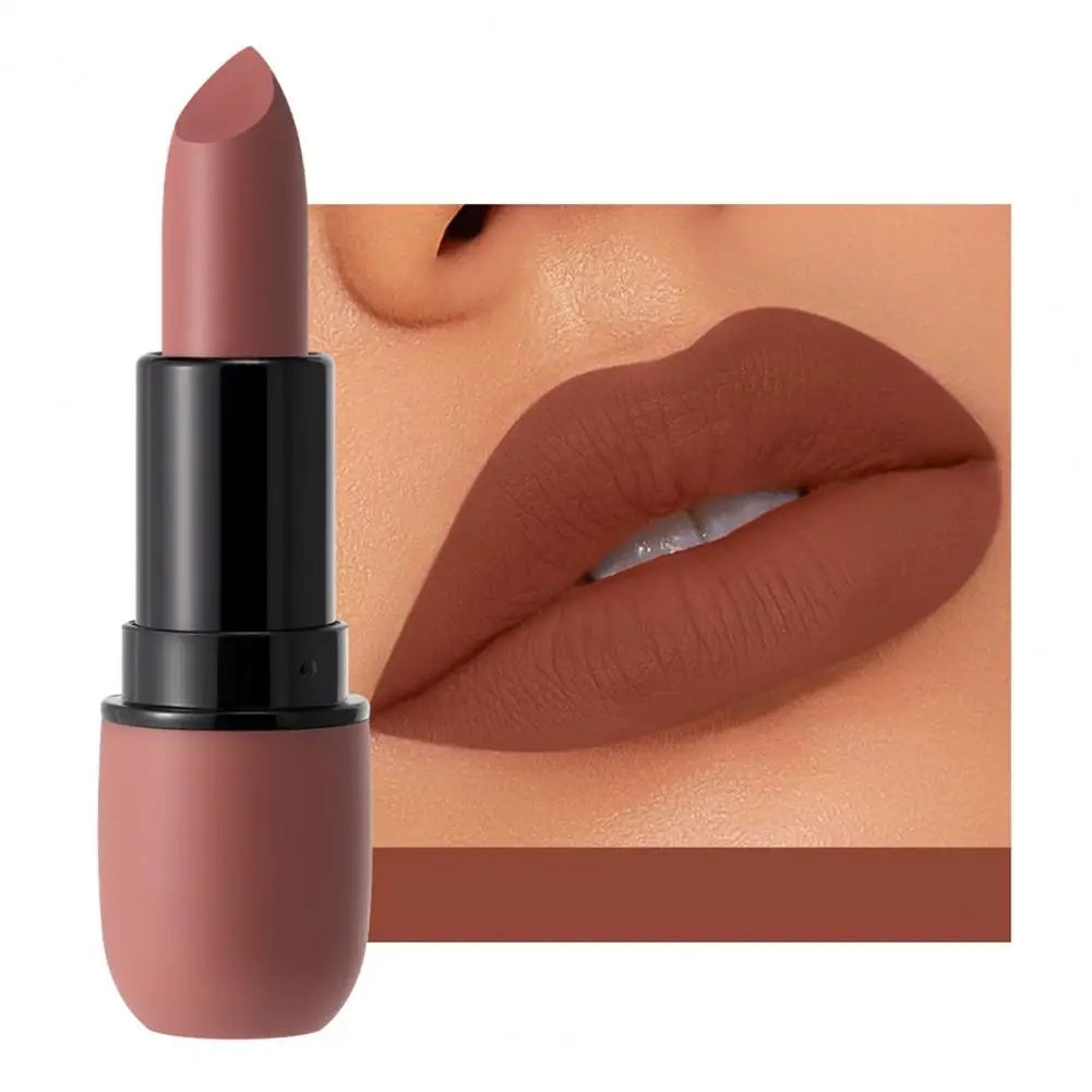 Mild Lip Stick Smooth Application Women Lipstick Non-caked Lip Makeup Non-greasy Matte Lipstick