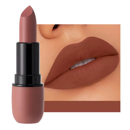Mild Lip Stick Smooth Application Women Lipstick Non-caked Lip Makeup Non-greasy Matte Lipstick