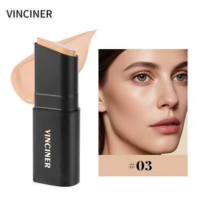 VINCINER 4 Color Matte Foundation Stick Natural Skin Tone Long Lasting Waterproof Easy To Apply Professional Makeup Stick 12g