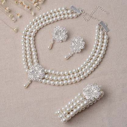 1920s 1950s Women Fashion Jewelry Gatsby Cosplay Accessory Set Pearl Necklace Earring Glove Cigarette Holder Audrey Hepburn