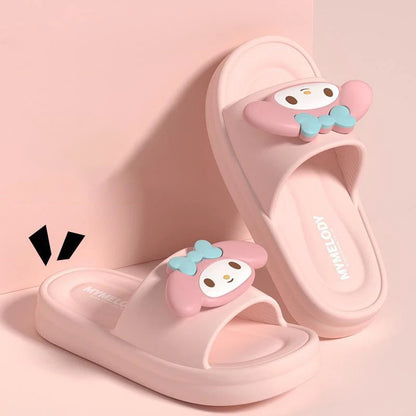 Sanrio Hello Kitty EVA Cloud Slippers, Official Cute Girly Indoor Slides for Women, Non-Slip Soft Sole Comfortable Home Sandals