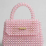 Pink Crystal Beaded Handbag