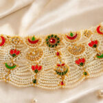 Pearl Meenakari Choker Set