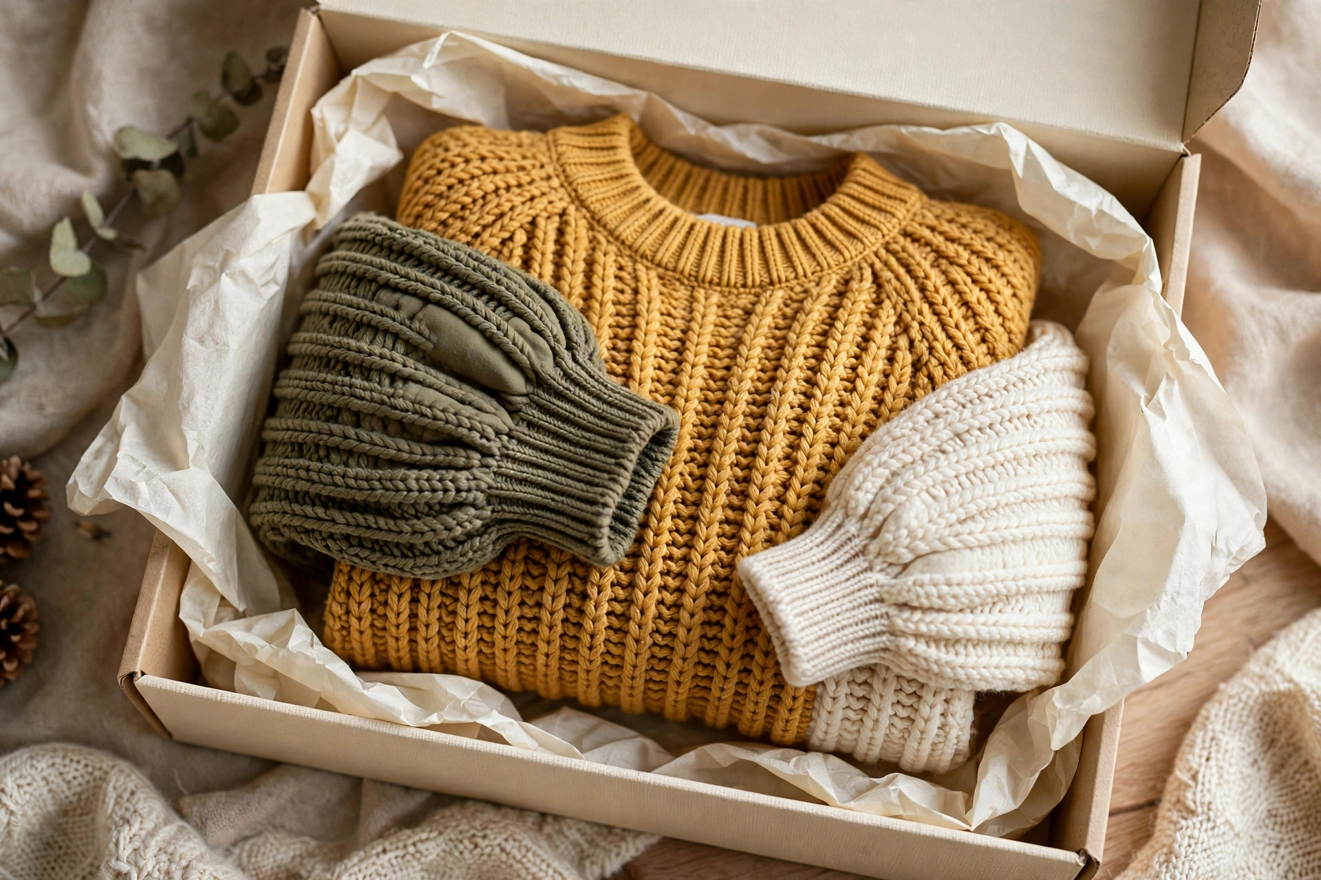 Mustard Color-Block Chunky Knit Sweater — image 4