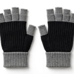 Black & Grey Fingerless Gloves