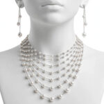 Multi-Strand Pearl & Chain Necklace Set