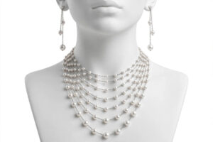 Multi-Strand Pearl & Chain Necklace Set