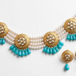 Turquoise & Pearl Kundan Bridal Set