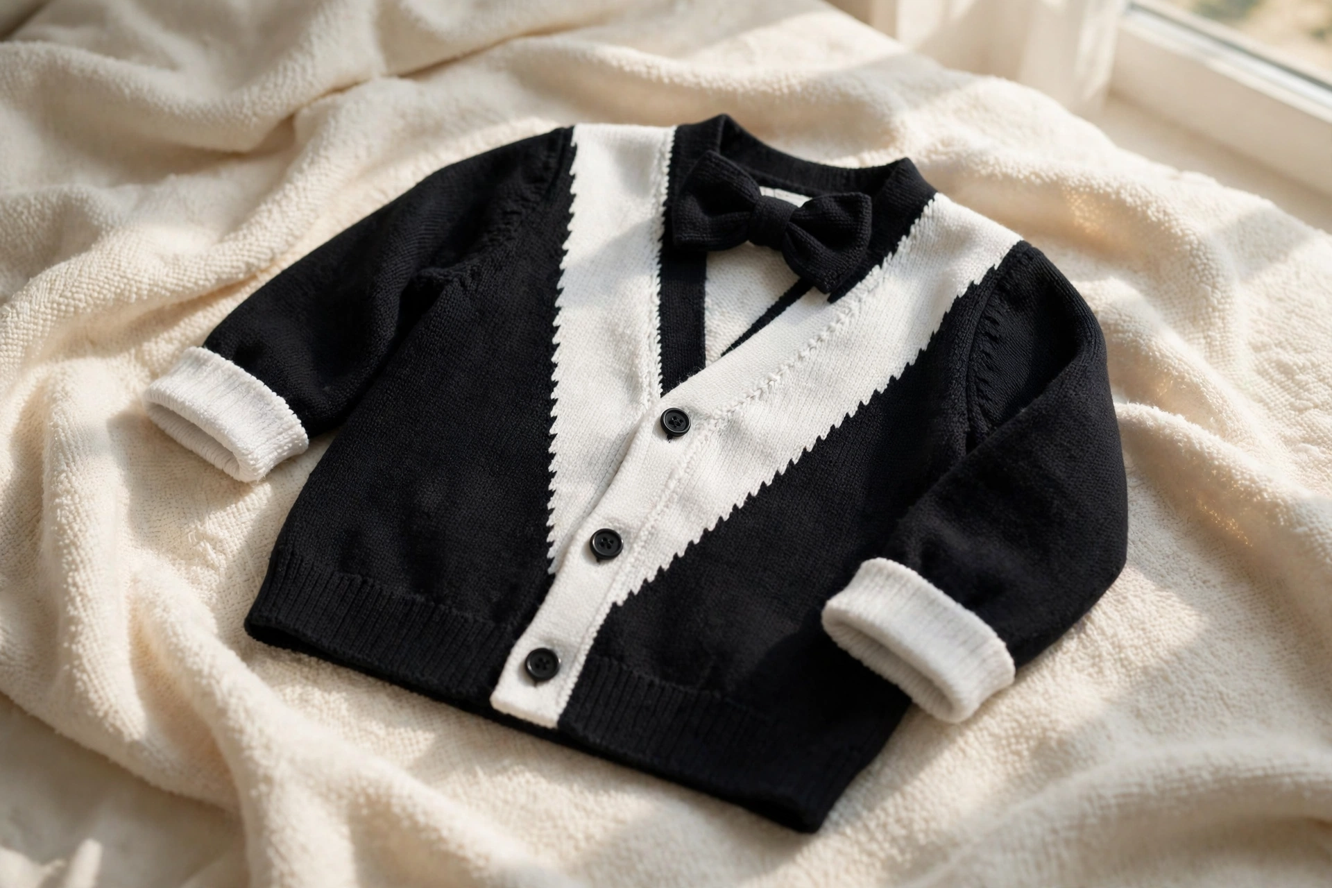 Baby Tuxedo Knit Cardigan — image 6