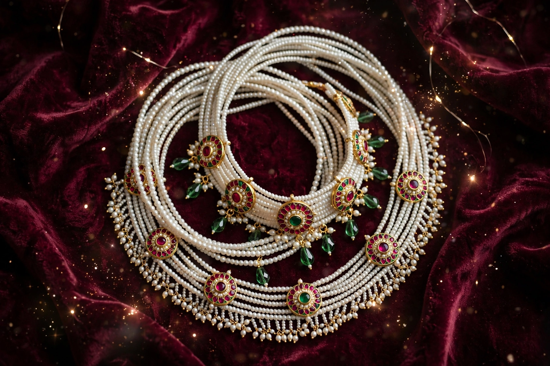 Pearl & Kundan Bridal Choker — image 6