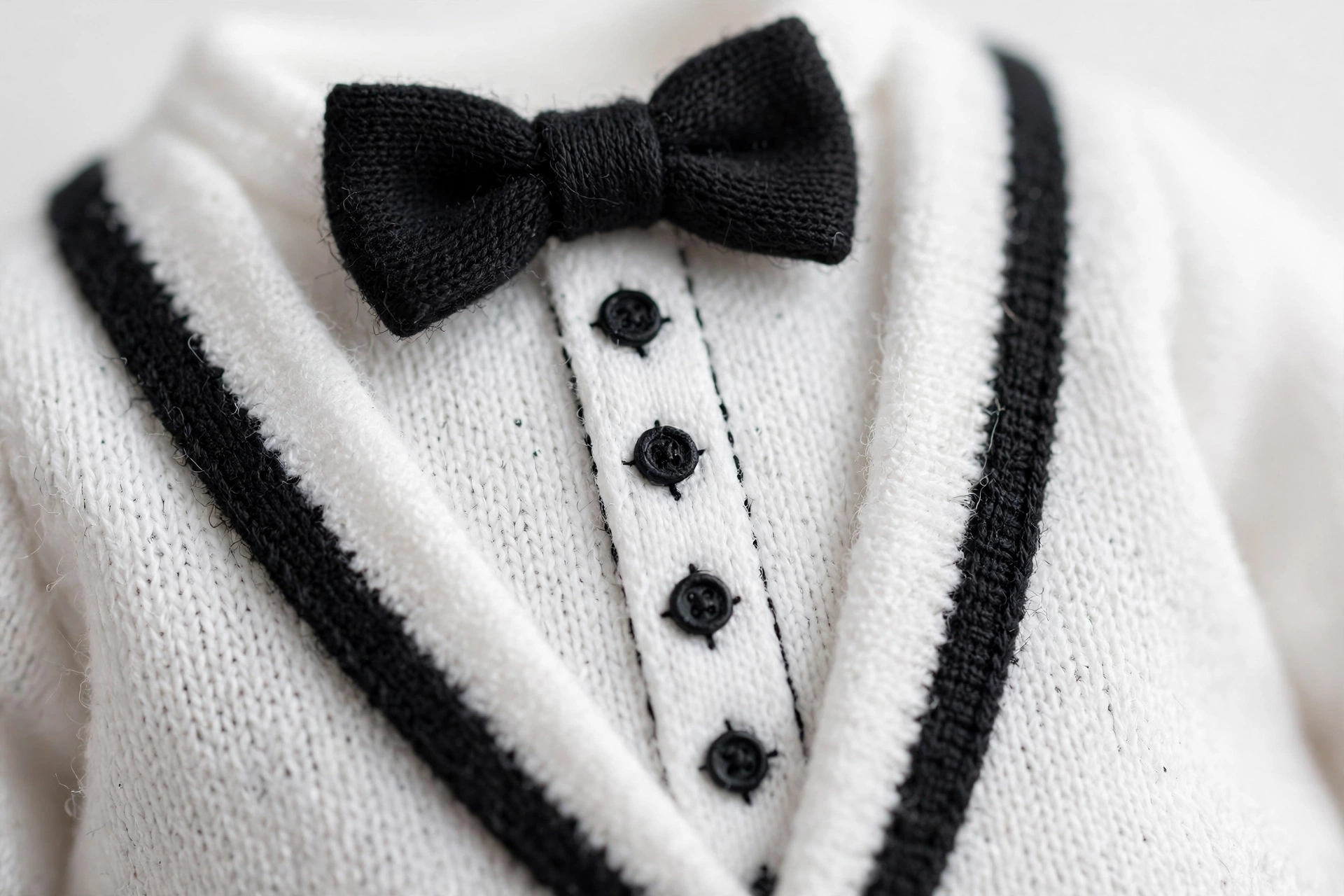 Baby Tuxedo Knit Cardigan — image 3