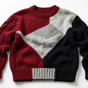 Men's Color-Block Knit Sweater — image 1