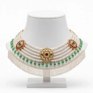 Pearl & Kundan Bridal Choker — image 1
