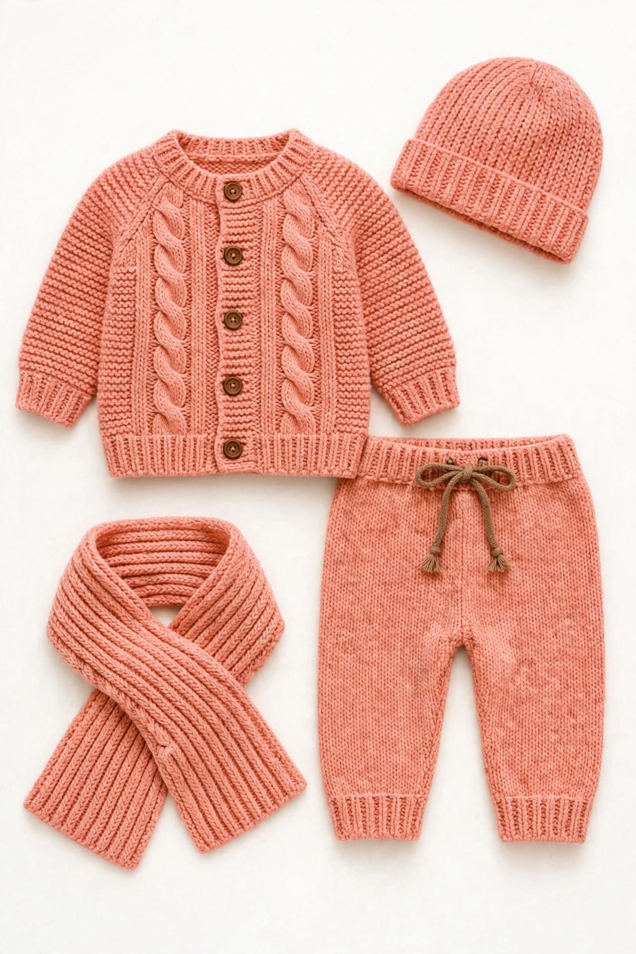 Peach Baby Knit Gift Set — image 1