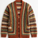 Men's Autumn Granny Stripe Cardigan