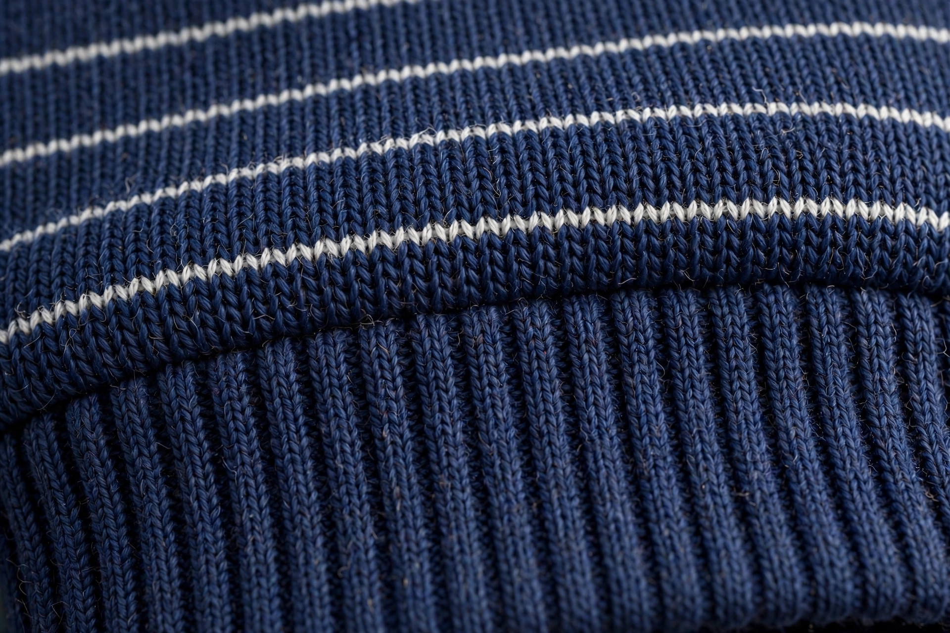 Navy Striped Baby Sweater & Pants Set — image 3