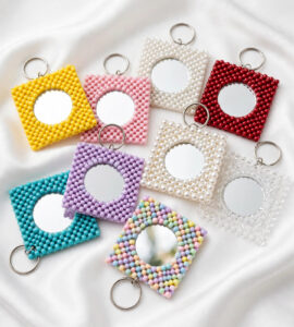 Beaded Hand Mirrors (Multiple Colours)