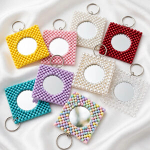 Beaded Hand Mirrors (Multiple Colours) — image 1