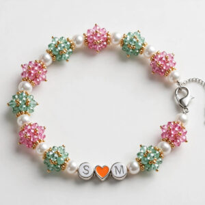 Personalized Initial Crystal Bracelet — image 1