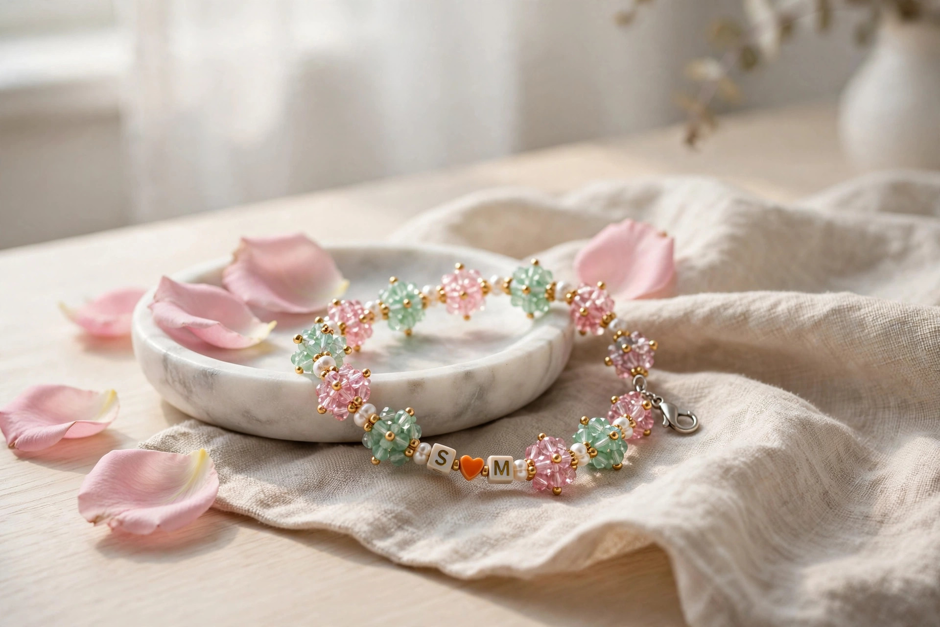 Personalized Initial Crystal Bracelet — image 5