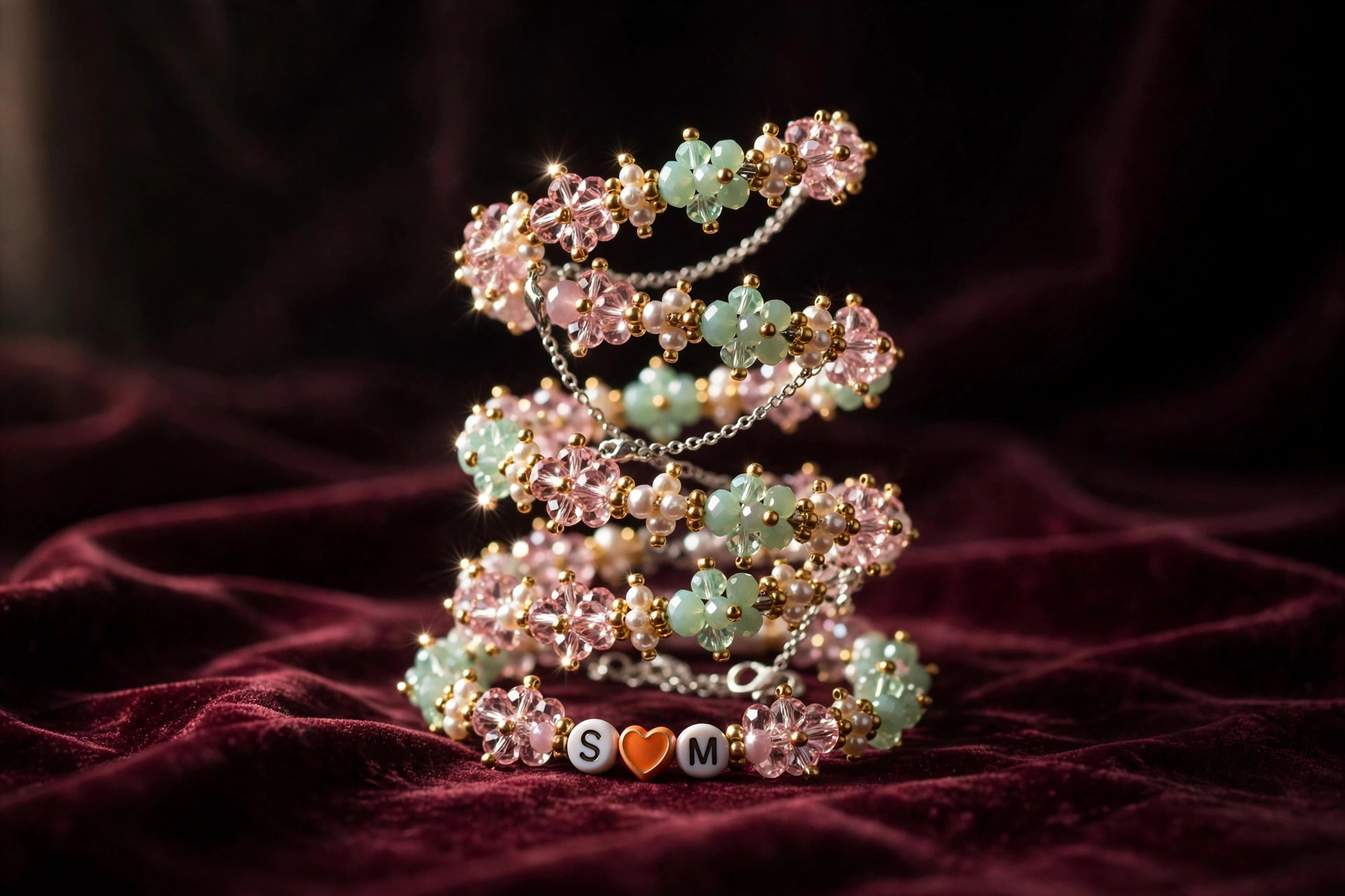 Personalized Initial Crystal Bracelet — image 6