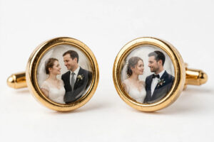Personalized Photo Cufflinks (Gold & Silver)