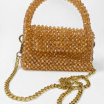 Champagne Crystal Beaded Handbag