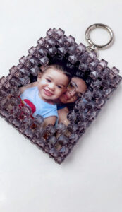 Crystal Photo Frame Keychain