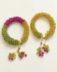 Crystal Kara Bangle Pair