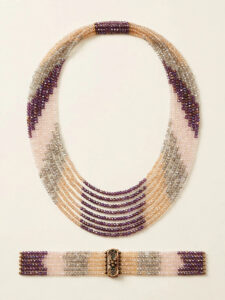 Multi-Strand Crystal Mala Set with Bracelet