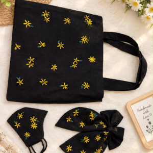 Embroidered tote gift set — main product image