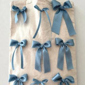 Satin ribbon bow tote — main product image
