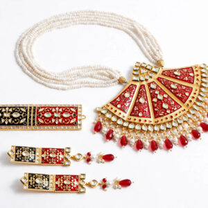 Red Pearl Bridal Set — image 1