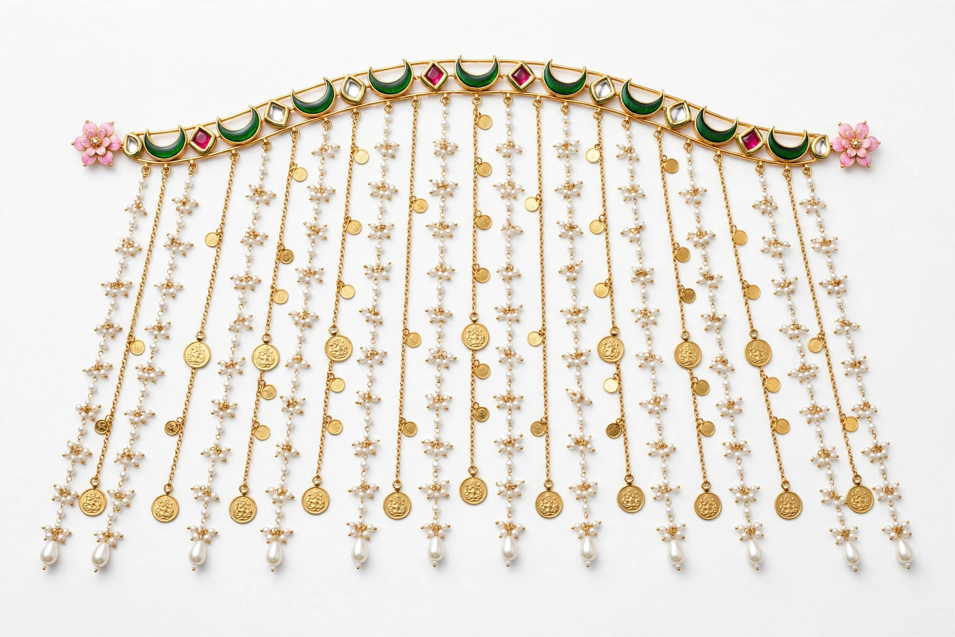 Gold Coin Bridal Hair Accessory — image 1