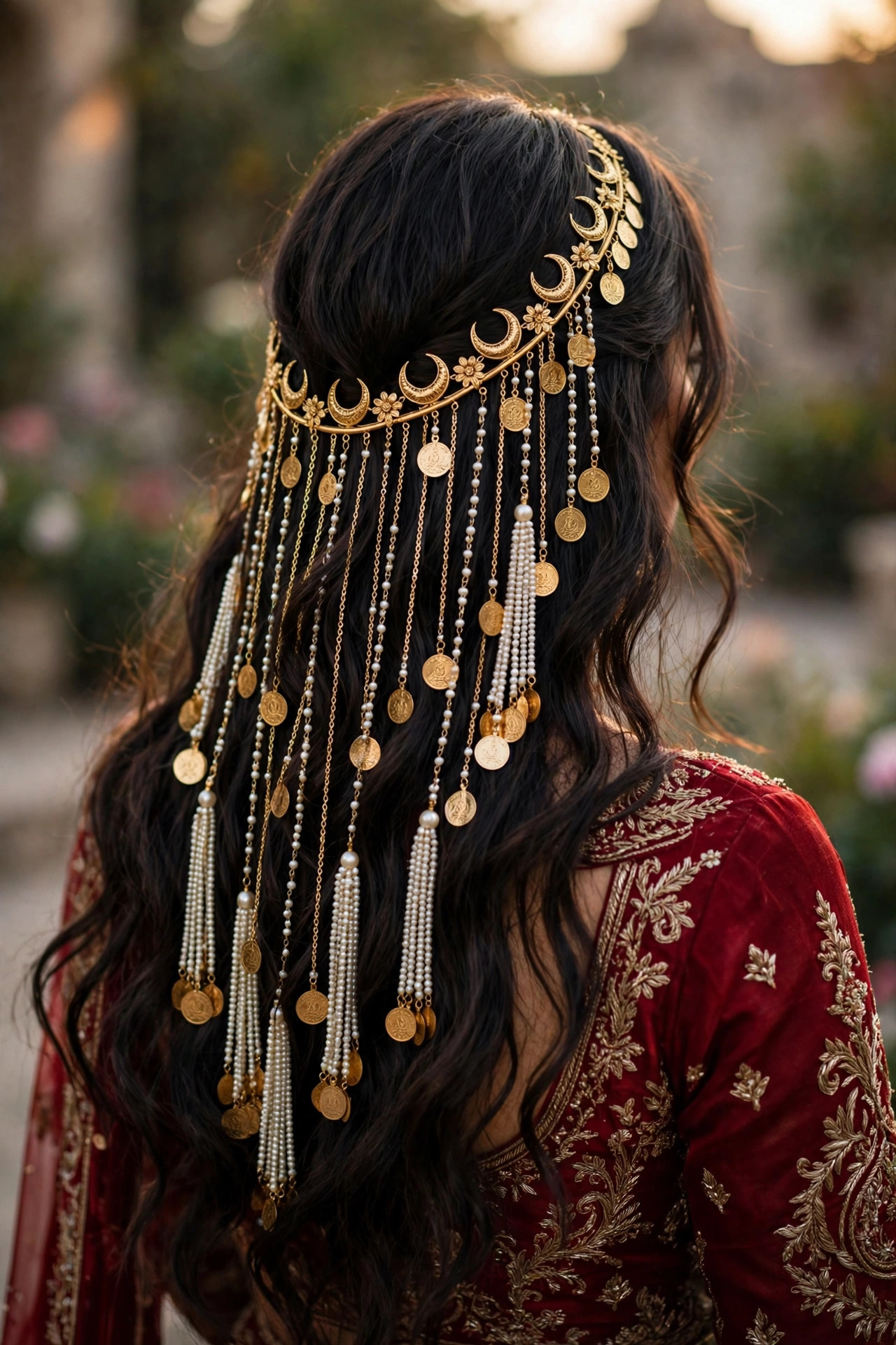 Gold Coin Bridal Hair Accessory — image 2