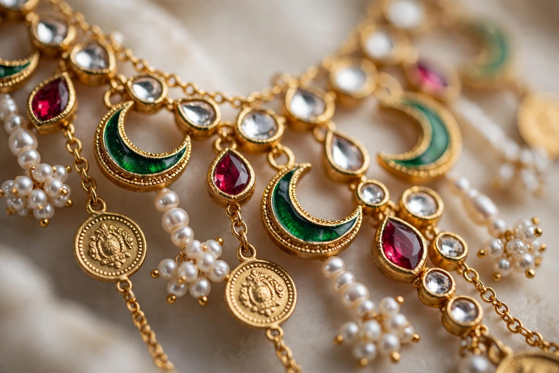 Gold Coin Bridal Hair Accessory — image 3