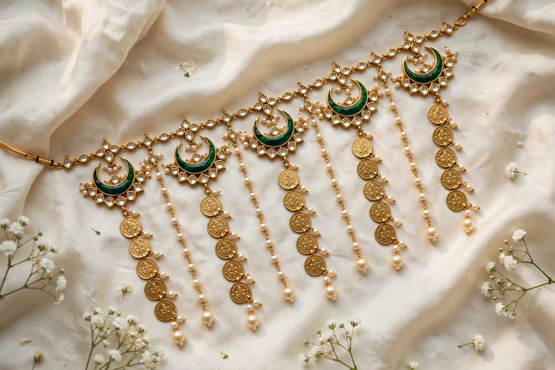 Gold Coin Bridal Hair Accessory — image 5